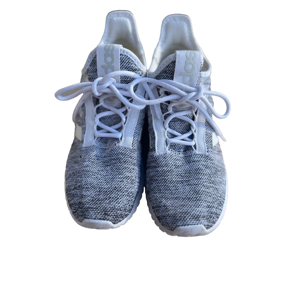 Adidas Kaptir Mens Running Shoes Grey White Knit Sneakers EE9513 Low Top
